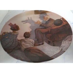 Rockwell Heritage Collection Plate #11 The Shadow Artist(1987 Bradex)